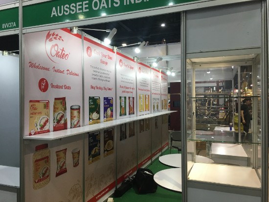 Booth display printing for international food product brand © Pixel Planet Design