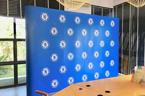 Football club backdrop meeting party and press conference © Pixel Planet Design